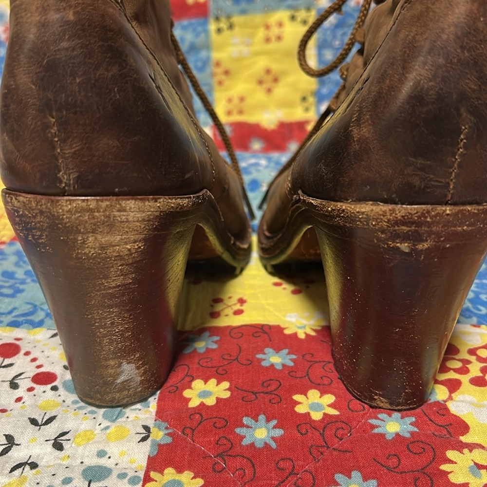 Frye Lucy lace up boots women's size 8.5 - Picture 9 of 11